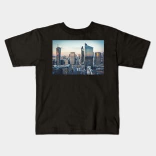 Office district in Warsaw Kids T-Shirt